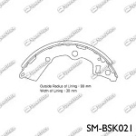 SMBSK021 SPEEDMATE Колодки барабанные KIA PICANTO (BA) (-2011)