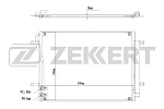 MK3189 ZEKKERT Автозапчасть/Радиатор кондиционера VW Passat VIII 14-
