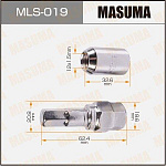 MLS019 MASUMA Гайки 019 уп.20шт 121.5 под шестигранник для Литья переходник