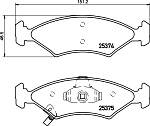 MDB2010 MINTEX Комплект тормозных колодок, дисковый тормоз