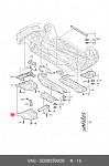 52303 MOTODOR Защита картера двигателя, КПП (1,5 мм, сталь) для Volkswagen Golf VII хетчбек/универсал 2012-2019, V