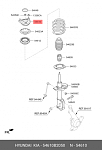 CMH527 PARTS-MALL Опора амортизатора HYUNDAI i30(GD) 12MY 54610A5000 CAR-DEX