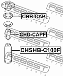 CHSHBC100F FEBEST ПЫЛЬНИК АМОРТ ПЕР CHV CAPTIVA C100 07-