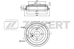 BS6323 ZEKKERT Барабан торм. зад. Hyundai Solaris IV 10-, Kia Rio III, IV 11-.