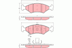 GDB3224 TRW Колодки торм.пер.