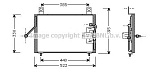 KA5004 AVA Радиатор кондиционера Kia Mentor Sepia I