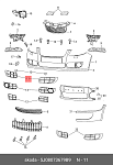 VWGLF98641X AUTOCOMPONENT Автозапчасть/GOLF БАМПЕР ЗАДН ГРУНТ