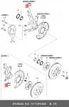 CTB004 PARTS-MALL X2 Кулак поворотный KIA RIO 51715FD000