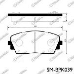 SMBPK039 SPEEDMATE Колодки KIA PICANTO (TA) (2011-)