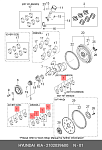 EMB0710 ALL4MOTORS Вкладыши коренные EMB0710 Hyundai G6CU/6G74/6G75 2102039600 STD