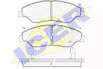181370 ICER Колодки торм.дисковые.
