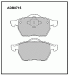 ADB0715 ALLIED NIPPON "Колодки торм. AUDI FORD SEAT SKODA VOLKSWAGEN A4 (8D2, B5) 9401