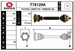 T78129A EAI привод левый! 601mm ABS-45th\ Audi A4/A6 2.4-4.0 94>, Skoda Superb, VW Passat