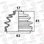 BD0311 AVANTECH Пыльник привода Avantech