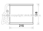 HY6393 AVA Радиатор печки