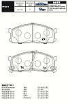 PF5211 AIKO Колодки KIA Besta, MAZDA Bongo, NISSAN Vanette 1986-1999 передние