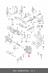 9548ZC2 POLCAR Замок внутренний передней правой двери VW Bora, Golf IV, Passat B5, Skoda Octavia..