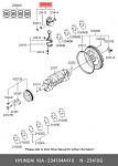 PN32461 AUTOWELT PN-32461 поршень с кольцами 0.50 HYUNDAI D4CB CRDi Euro III