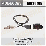 MOEE0023 MASUMA Датчик кислородный MASUMA, AUDI A6, A8, VOLKSWAGEN PASSAT / BBJ, BWS, CAXA, CMSA