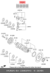 EPRS0733 ALL4MOTORS Кольца поршневые EPRS0733 к-т на мотор STD Hyundai/KIA 2,2L D4HB 85,4x2,438x2,0x3,0 23040-2