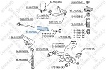 1451010SX STELLOX пыльник рейки рулевой\ Hyundai Sonata EF 99-01, Kia Magentis 00>