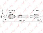 CD1070A LYNXAUTO Привод в сборе R