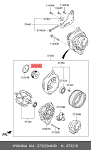 3732204630 HYUNDAI / KIA Шкив генератора HYUNDAI CRETA 1,6
