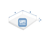 5339000 UFI Фильтр UFI 53.390.00 Салонный