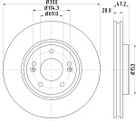 ND6011K NISSHINBO Диск тормозной | перед |