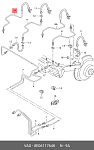 92BHVK029 COFLE Шланг тормозной задн прав AUDI A6 97- \ VW Passat 96- \ SKODA Superb 02-