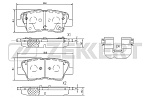 BS1095 ZEKKERT Колодки торм. диск. задн. Kia Seltos 19-, Soul II, III 14-, Carens IV 13-, Hyundai Solaris II 17-, Elantra VI 15-, I30 II 11-.