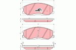 GDB3244 TRW Колодки тормозные дисковые | перед |