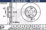 B1G22601501 GALFER Диск торм. KIA CEED, HYUNDAI i30 07=>