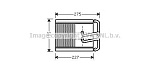 HY6169 AVA Теплообменник, отопление салона