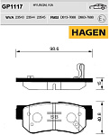 GP1117 SANGSIN BRAKE Колодки задние HYUNDAI GETZ, MATRIX, SANTA FE I GP1117