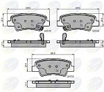 CBP32023 COMLINE КОЛОДКИ ЗАД KIA OPIUS 1.6CVVT/CRDI 07-09