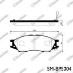 SMBPS004 SPEEDMATE Колодки NISSAN ALMERA (CLASSIC) (B10)