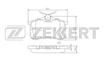 BS1127 ZEKKERT Колодки торм. диск. задн. Audi A4 III 00-  A6 II 97-  VW Golf II-IV 83-  Passat II-IV 84-  Polo III