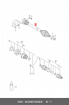 VWDR6RK ASVA ПРИВОД ПЕРЕДНИЙ ПРАВЫЙ 100X771X36