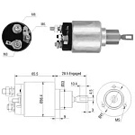 46031 MEAT&DORIA 46031M_реле втягивающее! Opel Kadett/Omega/Vectra/Astra/Frontera 84