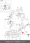 CEWA004 ZETRA ZETRA Бак топливный HYUNDAI EF SONATA 98MY 3115038500