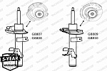 G8809 MONROE амортизатор подвески газонаполненный