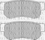 BBP1787 BORG & BECK Автозапчасть/Колодки тормозные дисковые комплект