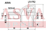 LRFR2 ASVA ШРУС НАРУЖНЫЙ 27x57,5x40