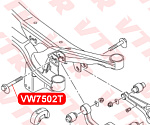 VW7502T VTR Болт развальный комплект