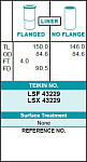 LSX43229 TEIKIN Гильза блока цилиндров TEIKIN LSX43229 (4шт/упак) не хонингованная