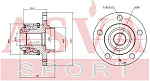VWWH6RF ASVA Ступица передняя