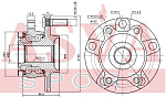 NSWHJ10F ASVA Ступица NISSAN/INFINITI QASHQAI/X-TRAIL 07- передн.