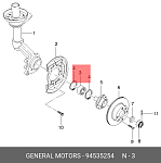 94535254 DAEWOO Подшипник ступицы передней