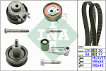 530036010 INA Комплект ГРМ AUDI/VW GOLF/BORA 1.4/1.6 16V <=2006  (ролик 4шт+ремень 130x20+ремень 58x17)